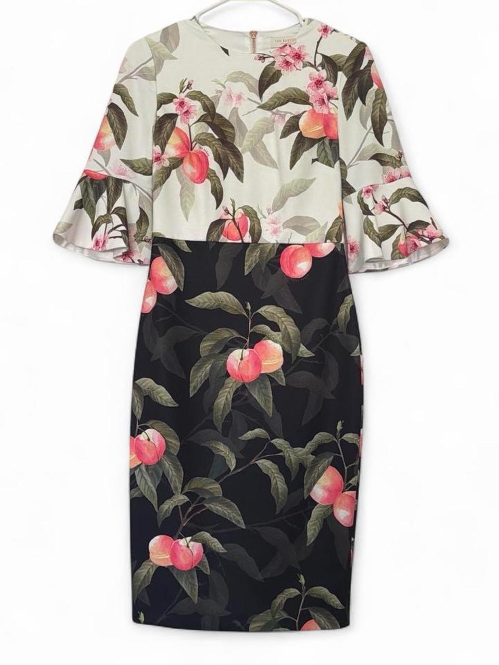Ted Baker Areea Peach Blossom Dress Size 1 (US 2)